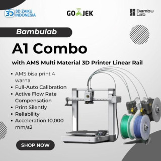 Bambulab A1 Combo with AMS Multi Material 3D Printer Linear Rail - Refurbished by Bambulab