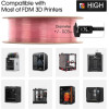 eSUN PLA Clear Rainbow 3D Filament Multicolor Translucent High Detail Low Tolerance eSUN PLA Clear Rainbow 3D Filament Multicolor Translucent High Detail Low Tolerance