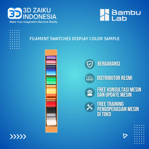 Original Bambulab Filament Swatches Display Color Sample