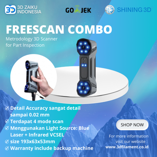 Shining 3D Scanner Freescan Combo Metrodology for Part Inspection