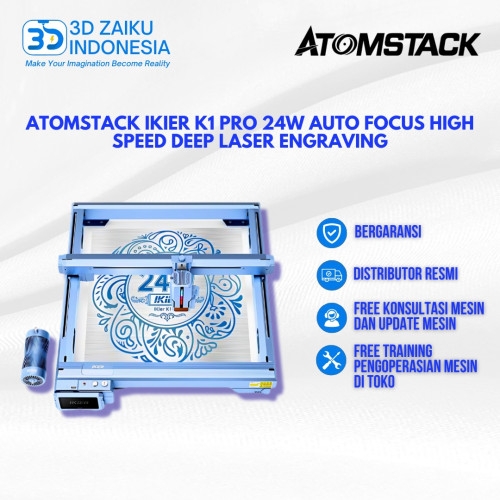 Atomstack Ikier K1 Pro 24W Auto Focus High Speed Deep Laser Engraving