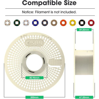 eSUN eSpool+ for Bambulab Filament Spool Holder and eSUN 3D Printer Refilament