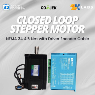 Closed Loop Stepper Motor NEMA 34 4.5 Nm with Driver Encoder Cable