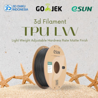eSUN 3D Filament TPU LW Light Weight Adjustable Hardness Rate Matte Finish Flexible Filament 1.75 mm