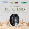 eSUN PETG ESD 3D FIlament Good Electricity Resistance Prevent Electrostatic Damage for Electronic Parts eSUN PETG ESD 3D FIlament Good Electricity Resistance Prevent Electrostatic Damage for Electronic Parts