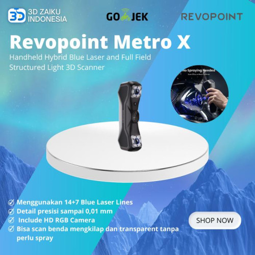 Revopoint Metro X Handheld Hybrid Blue Laser and Full Field Structured Light 3D Scanner - Standard