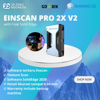 Industrial Grade 3D Scanner Einscan Pro 2X V2 with Free SolidEdge