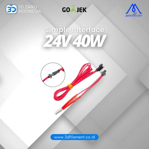 Original Mellow 6*20 mm 24V 40W Replace Heater Cartridge Original Mellow 6*20 mm 24V 40W Replace Heater Cartridge