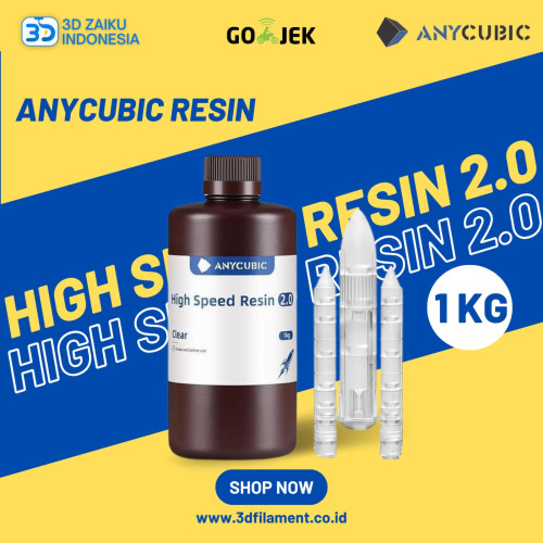 Anycubic High Speed Resin 2.0 for Fast Curing 3D Printer 1 KG Anycubic High Speed Resin 2.0 for Fast Curing 3D Printer 1 KG
