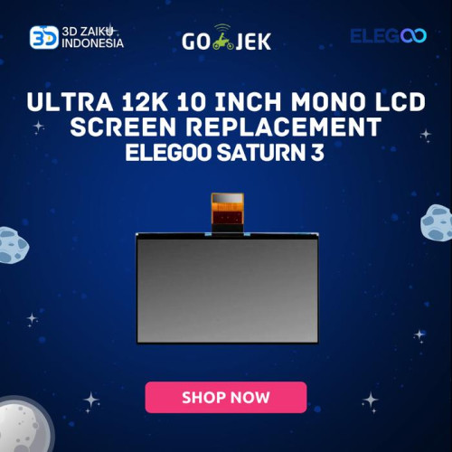Original ELEGOO Saturn 3 Ultra 12K 10 Inch Mono LCD Screen Replacement Original ELEGOO Saturn 3 Ultra 12K 10 Inch Mono LCD Screen Replacement