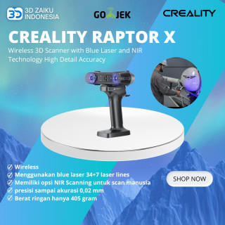 Wireless 3D Scanner Creality Raptor X with Blue Laser and NIR Technology High Detail Accuracy
