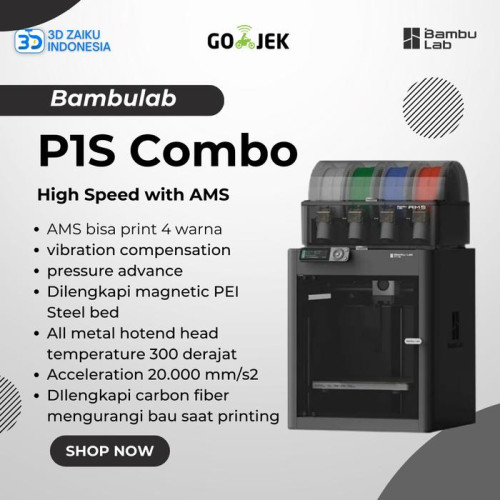 Bambulab P1S Combo CoreXY Full 3D Printer High Speed with AMS - Brand New Stock