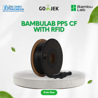 Bambulab PPS CF Carbon Fiber Flame Retardant Chemical and High Heat Resistance 3D Printer Filament with RFID