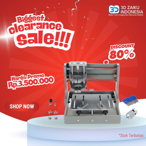 CNC Router 2020B PCB Milling 200*200*70 mm with Spindle