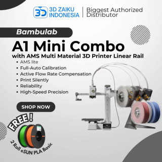 Bambulab A1 Mini Combo with AMS Multi Material 3D Printer Linear Rail