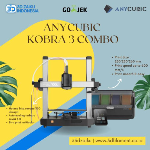 Anycubic Kobra 3 Combo with AMS Multi Color High Speed 3D Printer Anycubic Kobra 3 Combo with AMS Multi Color High Speed 3D Printer