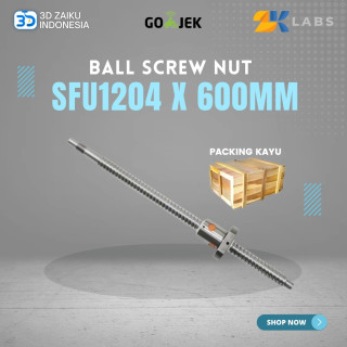 ZKLabs CNC Router Ball Screw SFU1204 with Ball Screw Nut 600 mm Length