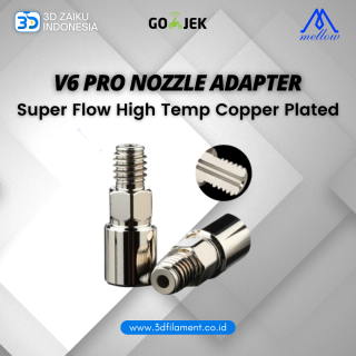 Mellow E3D V6 Pro Nozzle Adapter Super Flow High Temp Copper Plated