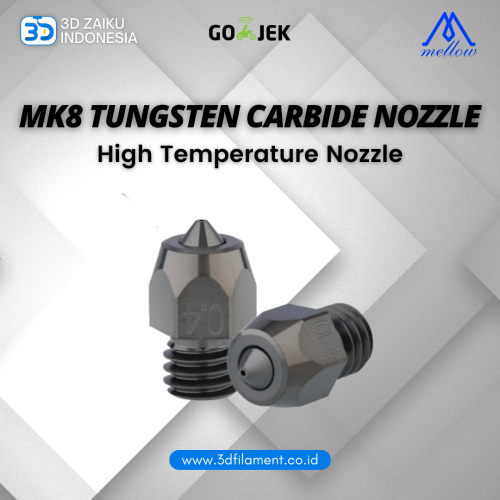Mellow MK8 Tungsten Carbide Nozzle High Temperature 3D Printer Nozzle