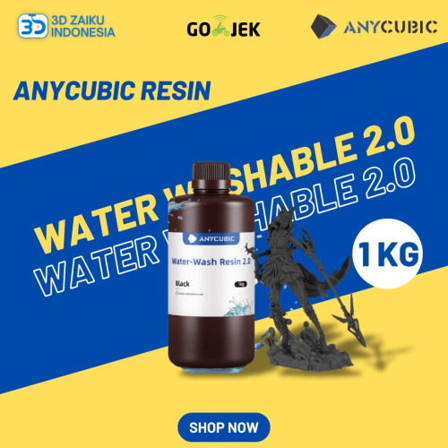 Anycubic Resin Water Washable Plus Resin 3D Printer 1 KG - HD Grey Anycubic Resin Water Washable Plus Resin 3D Printer 1 KG - HD Grey