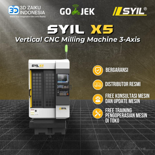 SYIL X5 Vertical CNC Milling Machine 3-Axis SCHNEEBERGER High-quality Swiss Epoxy Granite Bed with Siemens Controller