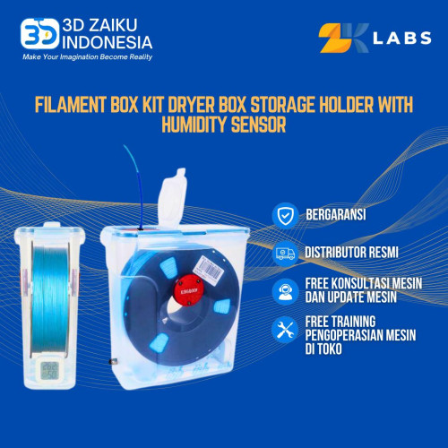 ZKLabs 3D Printer Filament Box Kit Dryer Box Storage Holder with Humidity Sensor