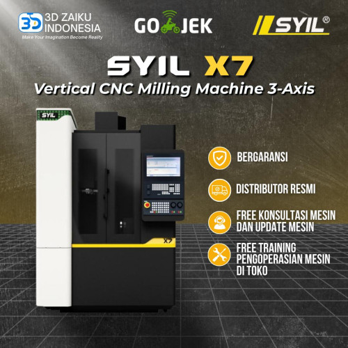 SYIL X7 Vertical CNC Milling Machine 3-Axis with SCHNEEBERGER Mineral Casting Bed Siemens Controller