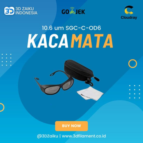 CloudRay CO2 Laser Kacamata Eyeglass Safety Google 10.6 um SGC-C-OD6