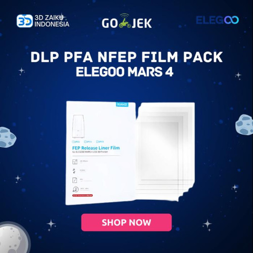 Original ELEGOO Mars 4 DLP PFA NFEP Film Pack - Isi 5 pcs