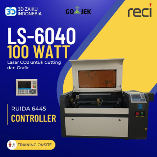 Zaiku CNC LS-6040 with 100 Watt Laser CO2 dengan Ruida Controller