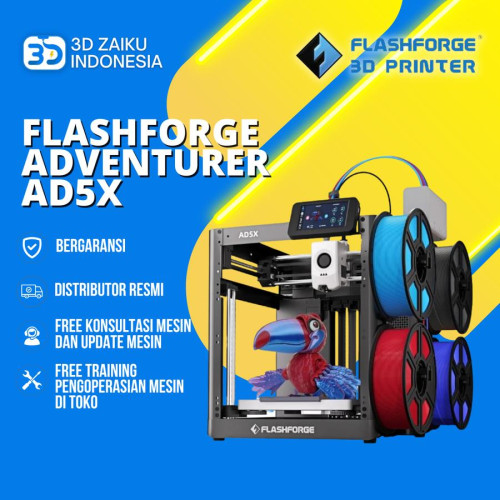 Flashforge Adventurer AD5X Multi Color 3D Printer High Speed High Temperature Autolevel CoreXY
