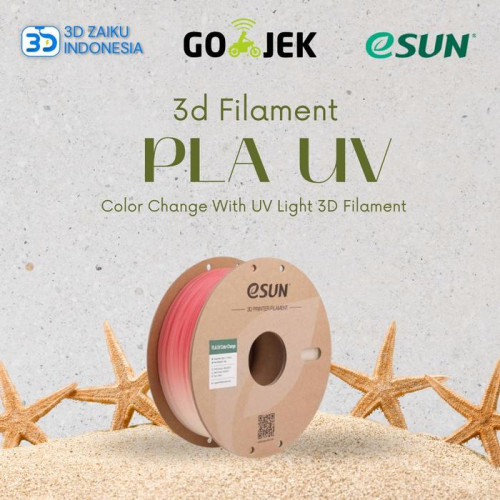 eSUN PLA UV Color Change 3D Filament Berubah Warna dengan Sinar UV eSUN PLA UV Color Change 3D Filament Berubah Warna dengan Sinar UV