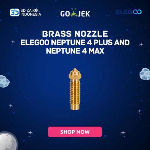 Original ELEGOO Neptune 4 Plus and Neptune 4 MAX Brass Nozzle Original ELEGOO Neptune 4 Plus and Neptune 4 MAX Brass Nozzle