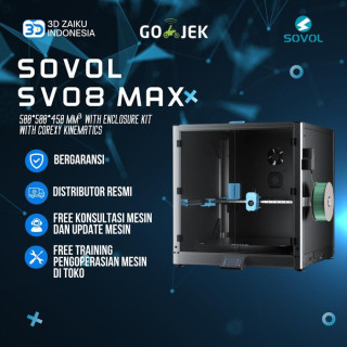 Sovol SV08 MAX 500x500x500 mm High Speed 700 mm/s Core-XY Voron 2.4 3D Printer With Camera - Tanpa Enclosure