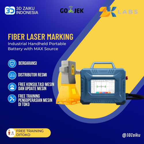 Zaiku Fiber Laser Marking Industrial Handheld Portable Battery with MAX Source