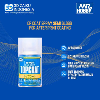 Mr Hobby Top Coat Spray Semi Gloss for After Print Coating