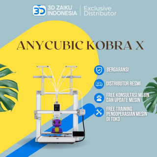 NEW Anycubic Kobra X Multi Color 3D Printer Automatic Bed Leveling FDM 3D Printer Faster Print Less Filament Waste