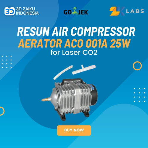 Original Resun Air Compressor Pompa Udara Air Pump Aerator ACO 001A 25W