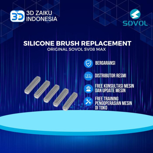 Original Sovol SV08 MAX Silicone Brush Replacement - Repack 1 Pc Original Sovol SV08 MAX Silicone Brush Replacement - Repack 1 Pc