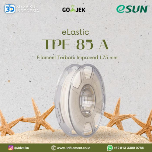 eSUN TPE 83A High Elasticity Flexible 3D Filament Terbaru Improved eLastic TPE Filament 1.75 mm