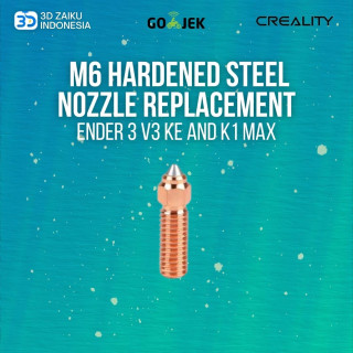 Creality Ender 3 V3 KE and K1 MAX M6 Hardened Steel Nozzle Replacement