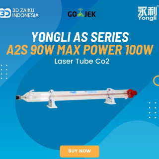 Original Yongli As Series Long Life CO2 Laser Tube A2S 90W MAX Power 100W