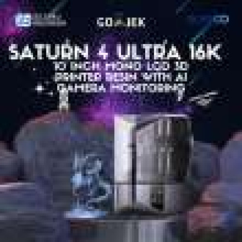 ELEGOO Saturn 4 Ultra 16K NEW MSLA 10 inch Mono LCD 3D Printer Resin with Ai Camera Monitoring